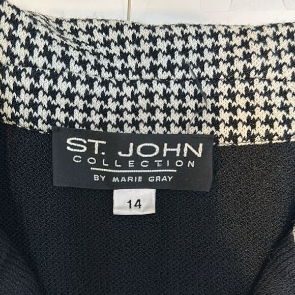 ST. JOHN by Marie Gray women’s black evening sweater/ blazer size 14 - Picture 10 of 12